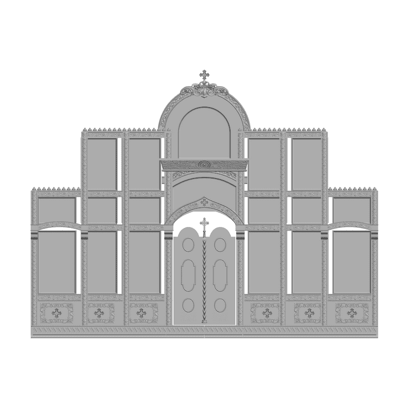 картинка Иконостас V2-008 3D-STL.COM