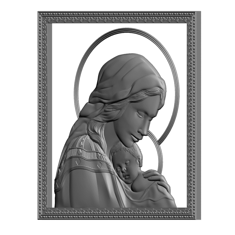 картинка Игоревская Богоматерь V3-340 3D-STL.COM
