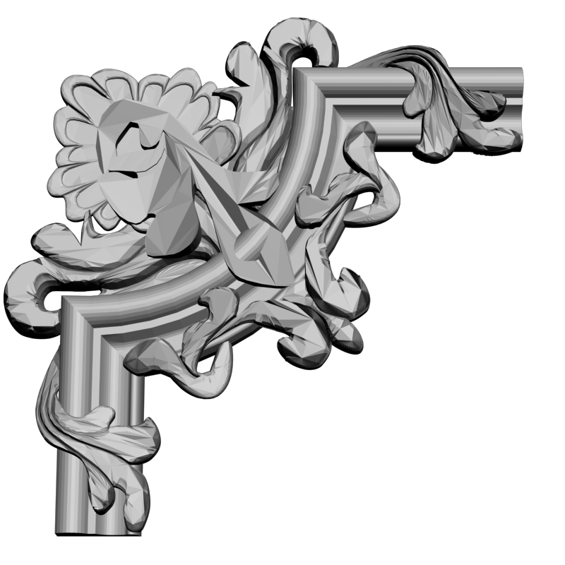 картинка Угловой элемент D19-045 3D-STL.COM