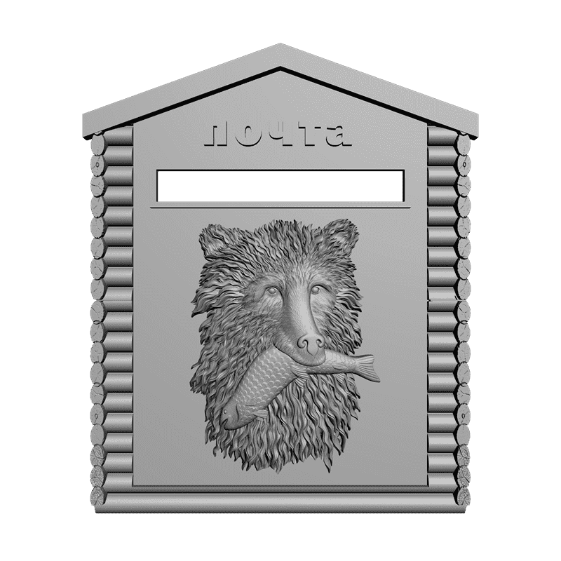 картинка Почтовый ящик P4-093  3D-STL.COM