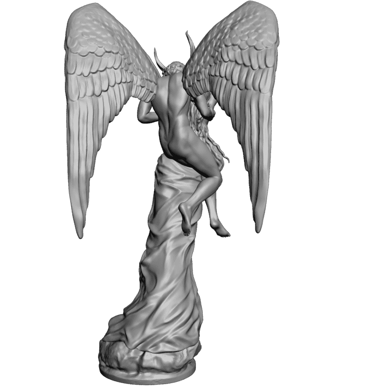 картинка Ангел и дьявол V1-049 3D-STL.COM