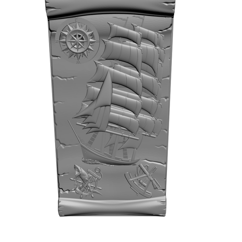 картинка Корабль с другими канатами PI2-095 3D-STL.COM
