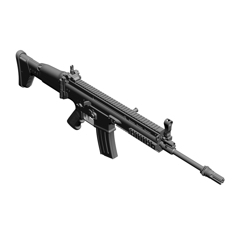 картинка FN SCAR-L RO2-031 3D-STL.COM