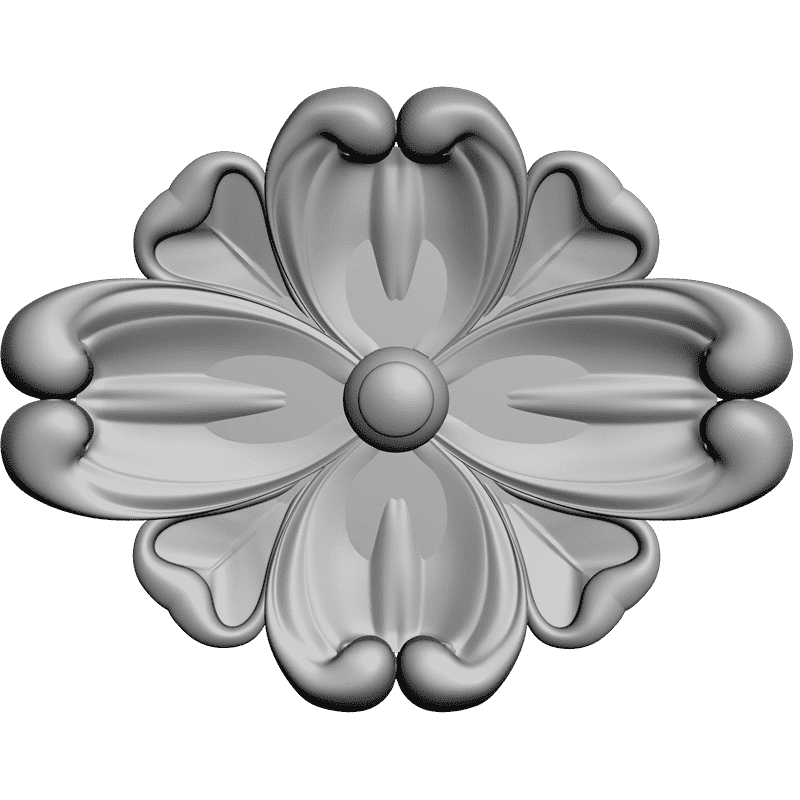 картинка Розетка резная D16-075 3D-STL.COM