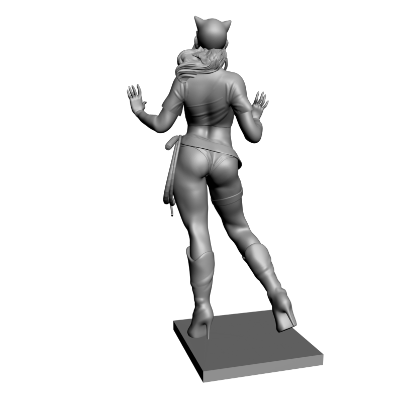 картинка Женщина-кошка L3-398 3D-STL.COM