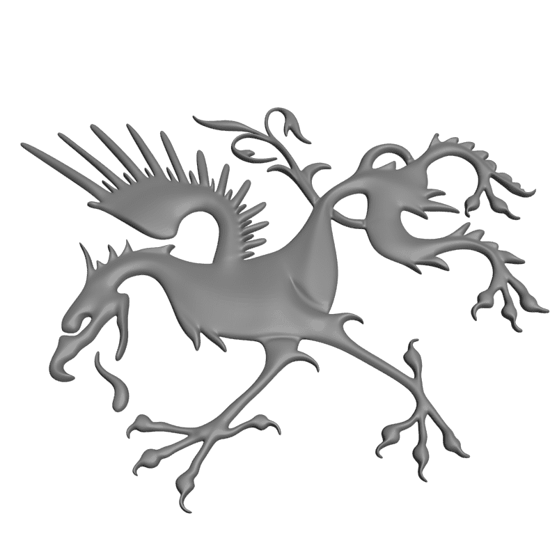 картинка Геральдический Грифон RG3-058 3D-STL.COM