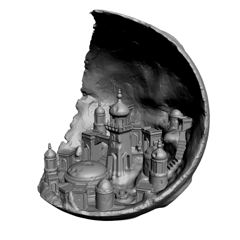картинка Древний город H1-022 3D-STL.COM