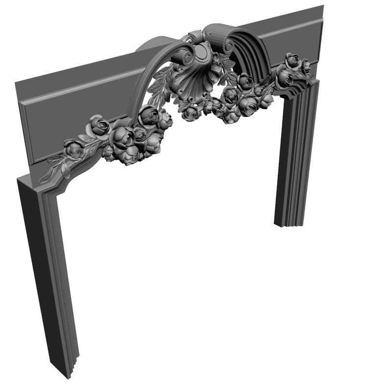 картинка Элемент камина H4-026 3D-STL.COM