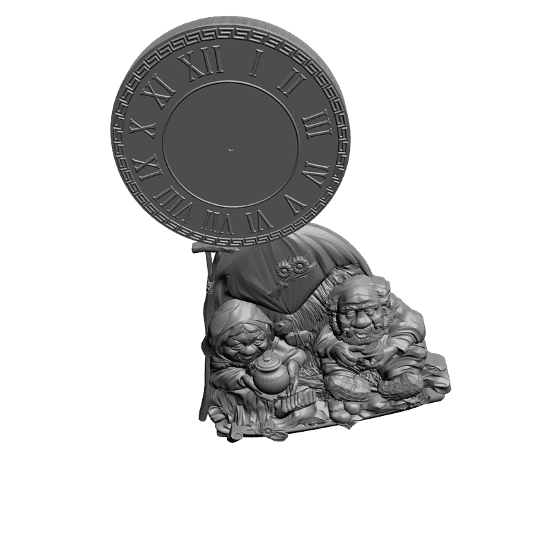 картинка Часы резные P3-012 3D-STL.COM