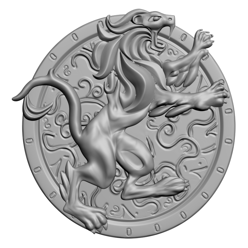 картинка Лев P1-036 3D-STL.COM