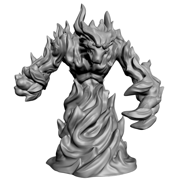 картинка Элементаль-огонь PI1-520 3D-STL.COM