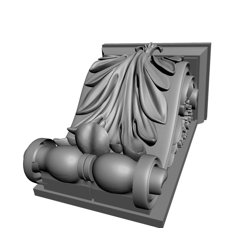 картинка Кронштейн резной D9-115 3D-STL.COM