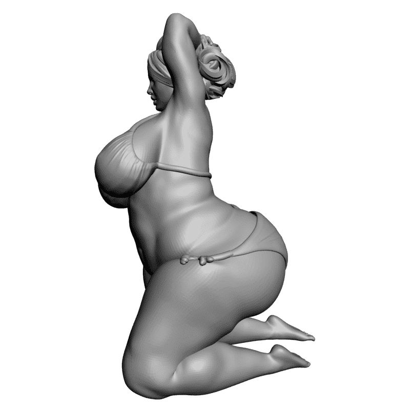 картинка Полная дама на коленях L3-118 3D-STL.COM