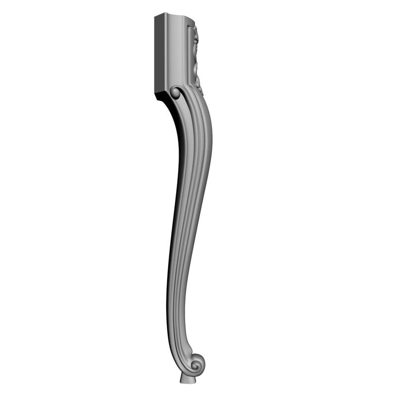 картинка Ножка мебельная резная M6-123 3D-STL.COM