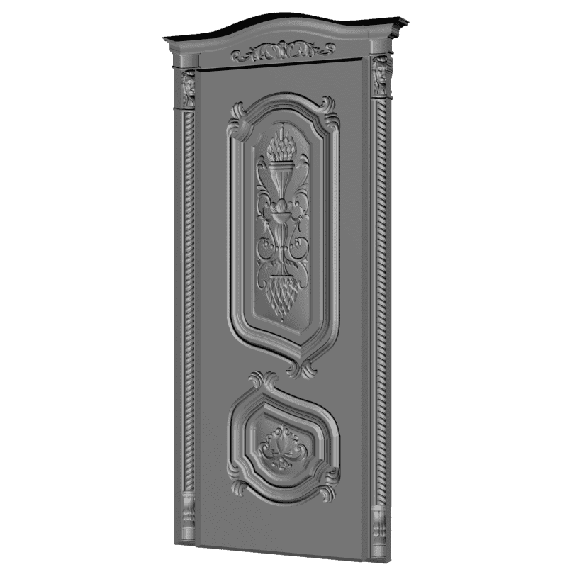 картинка Двери резные H3-061 3D-STL.COM