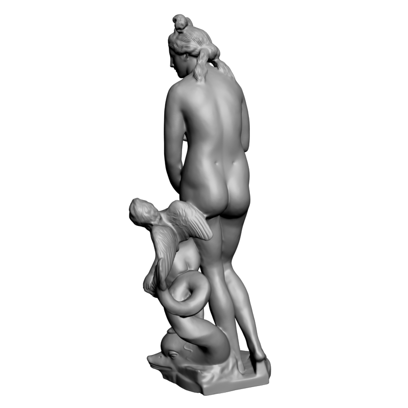 картинка Голая девушка и ангелок L3-208 3D-STL.COM