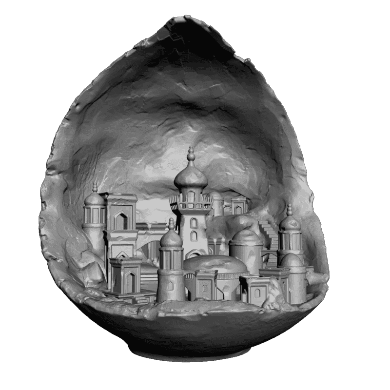 картинка Древний город H1-022 3D-STL.COM