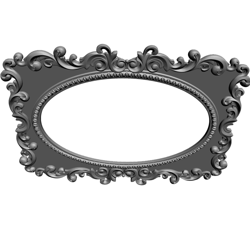 картинка Рама резная под зеркало D14-143 3D-STL.COM