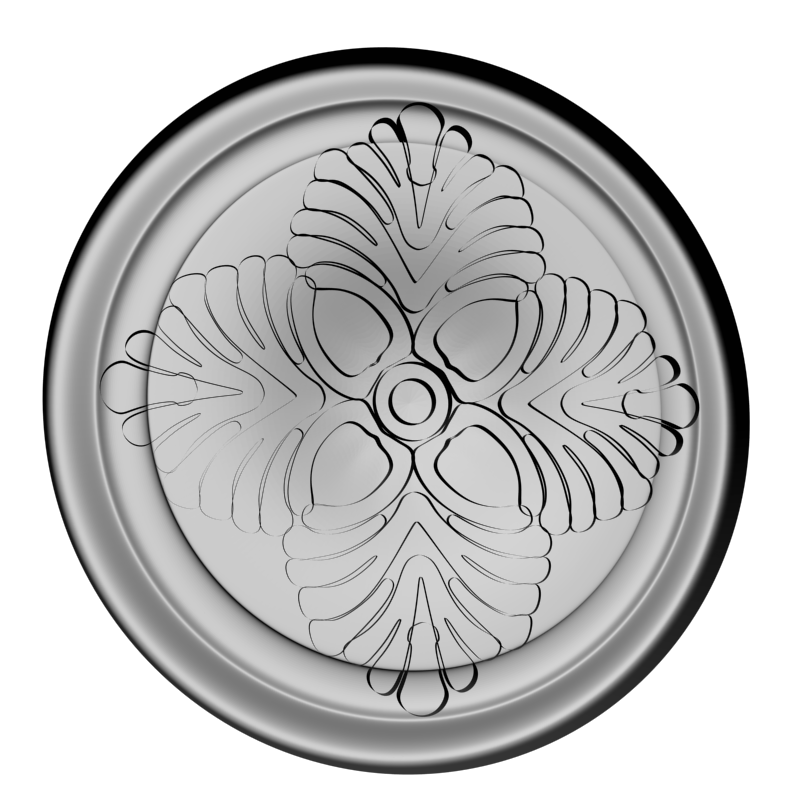 картинка Розетка резная D16-366 3D-STL.COM