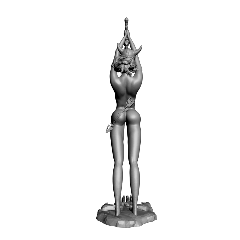 картинка Свенский викинг девушка PI1-515 3D-STL.COM