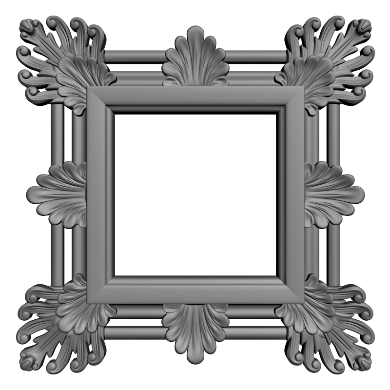 картинка Рама резная D14-449 3D-STL.COM
