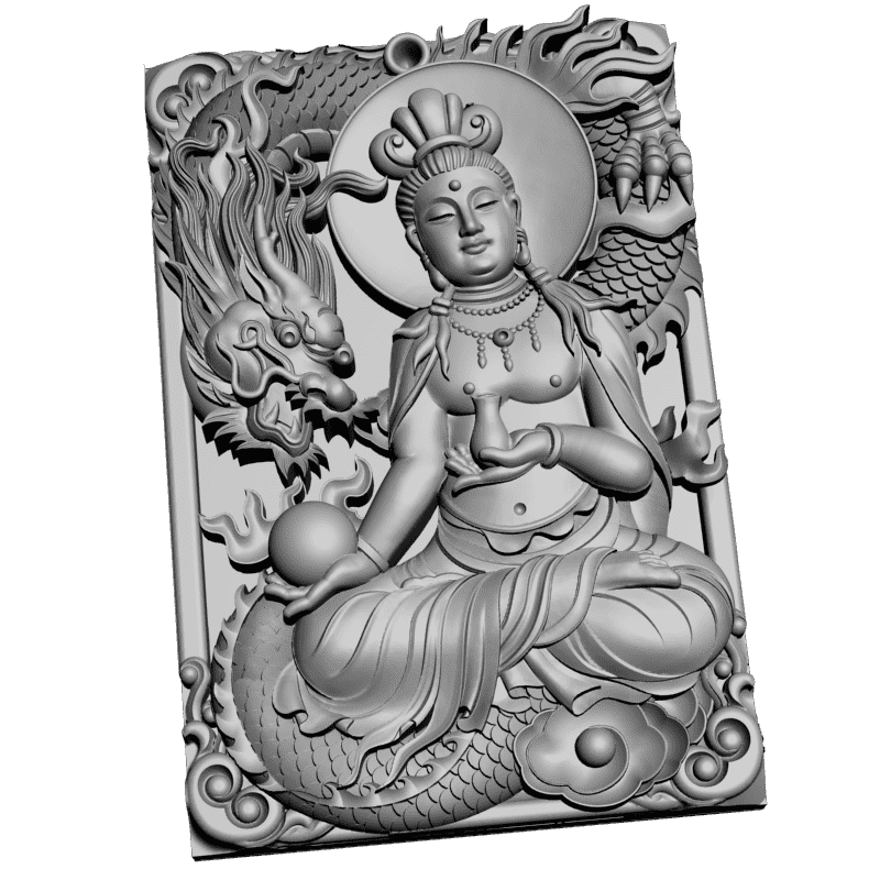 картинка Кван-инь дракон V9-105 3D-STL.COM