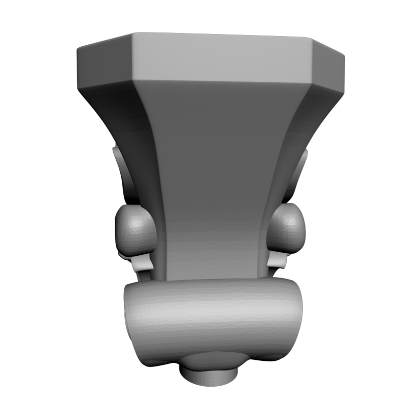 картинка Ножка мебельная резная M6-143 3D-STL.COM