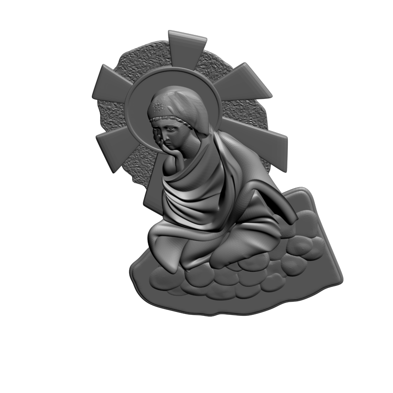 картинка Божья Матерь V6-084 3D-STL.COM