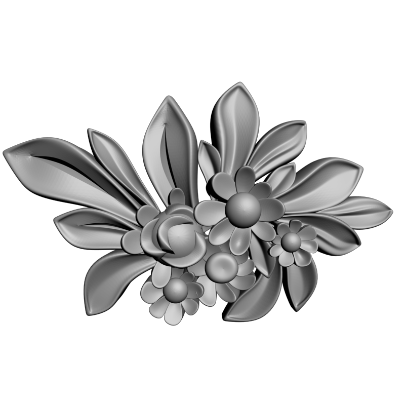 картинка Цветочки F4-123 3D-STL.COM