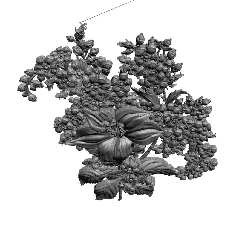 картинка Цветы F4-083 3D-STL.COM