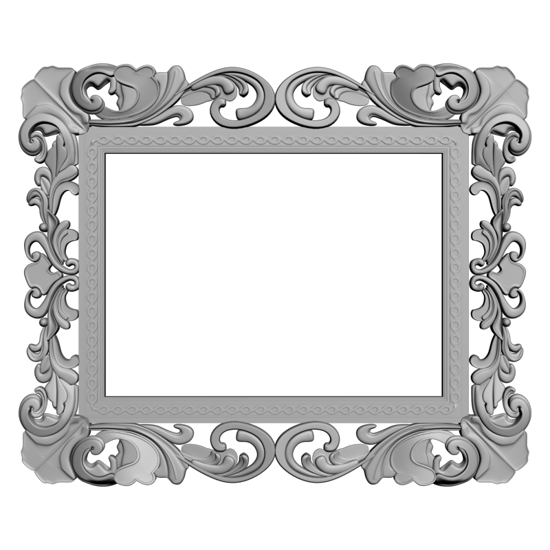 картинка Рамка резная D14-595 3D-STL.COM