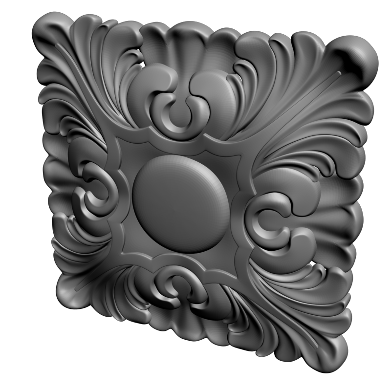 картинка Розетка резная D16-340 3D-STL.COM