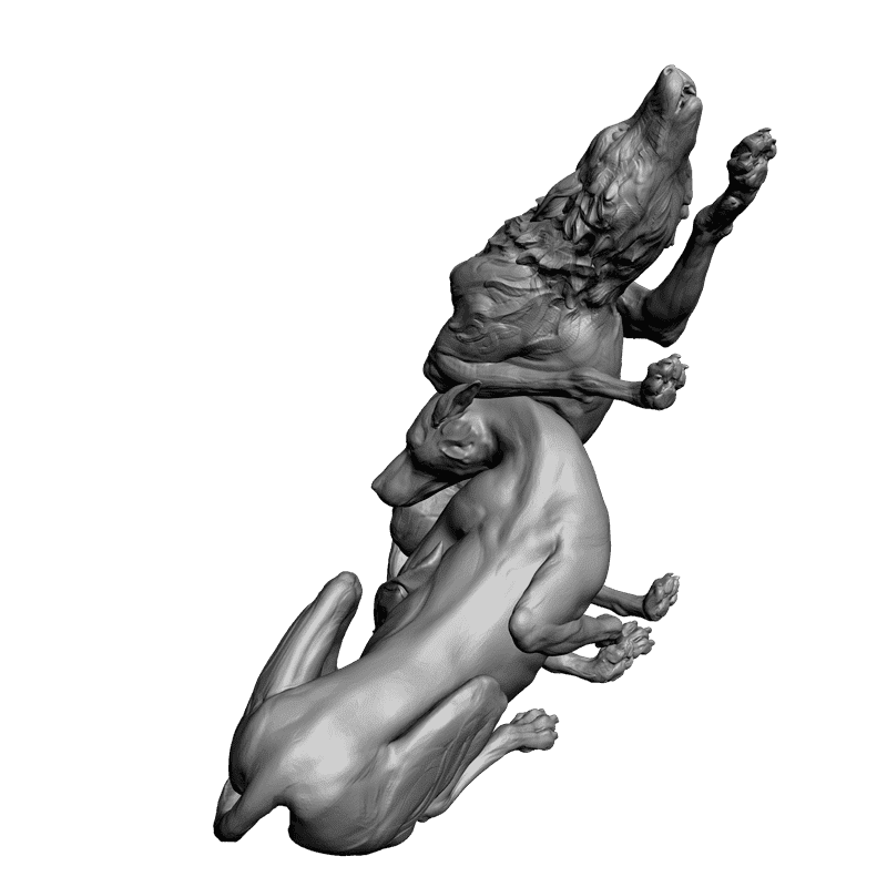 картинка Собаки F1-114 3D-STL.COM
