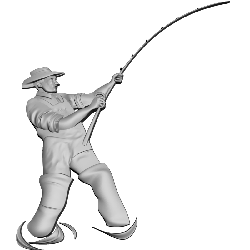 картинка Рыбак L1-090 3D-STL.COM