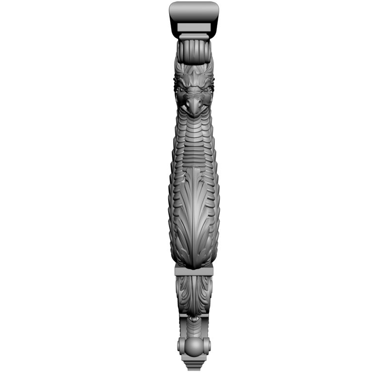 картинка Кронштейн резной D9-177 3D-STL.COM