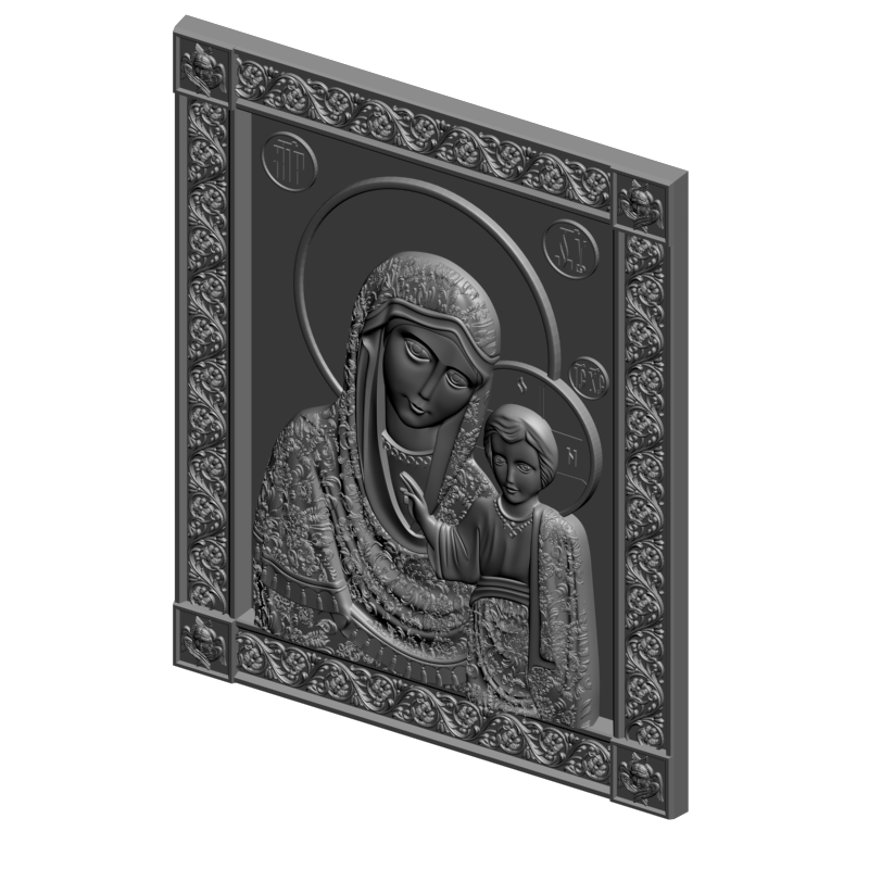 картинка Казанская Пресветая Богородица V3-361 3D-STL.COM