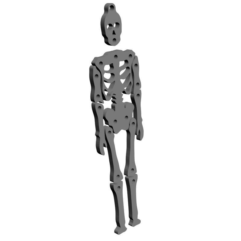 картинка Ожерелье - Скелет RY5-088 3D-STL.COM