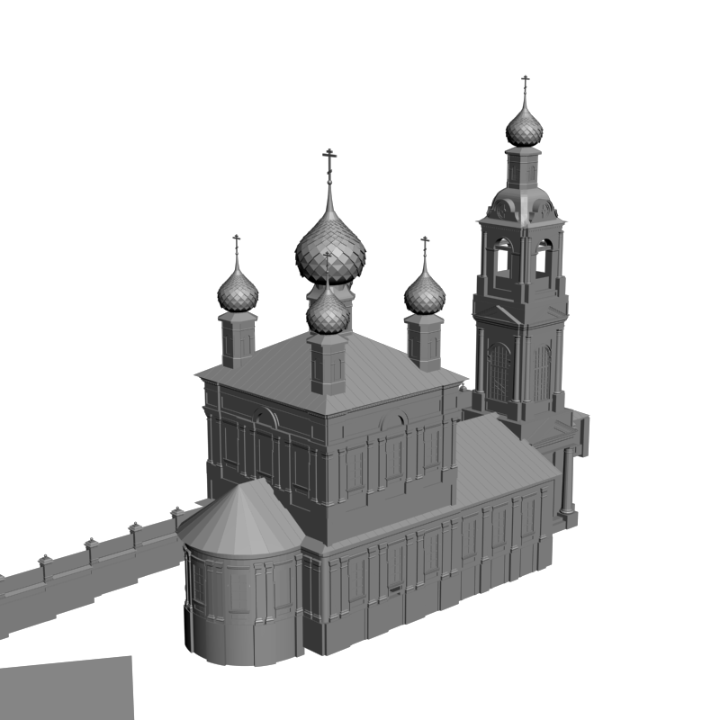 картинка Церковь H1-041 3D-STL.COM