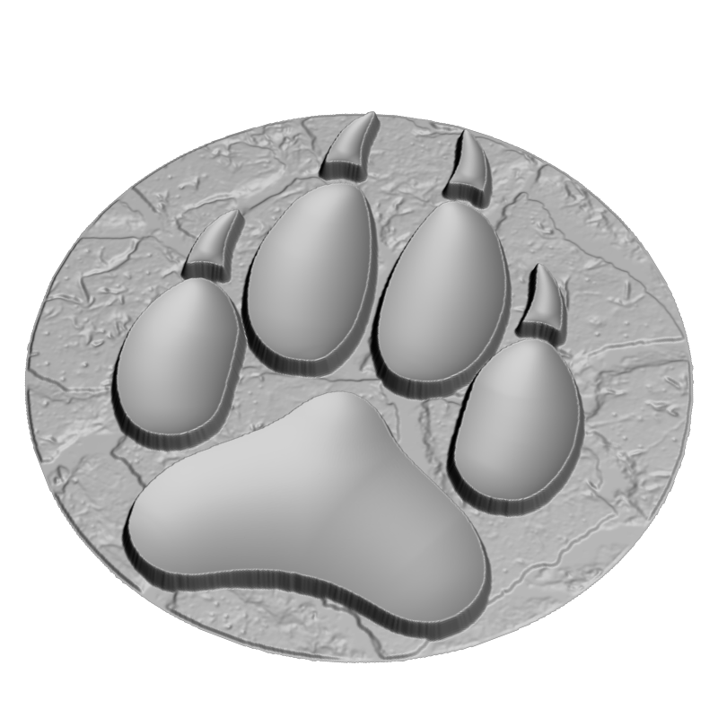 картинка Волчий след P4-460 3D-STL.COM