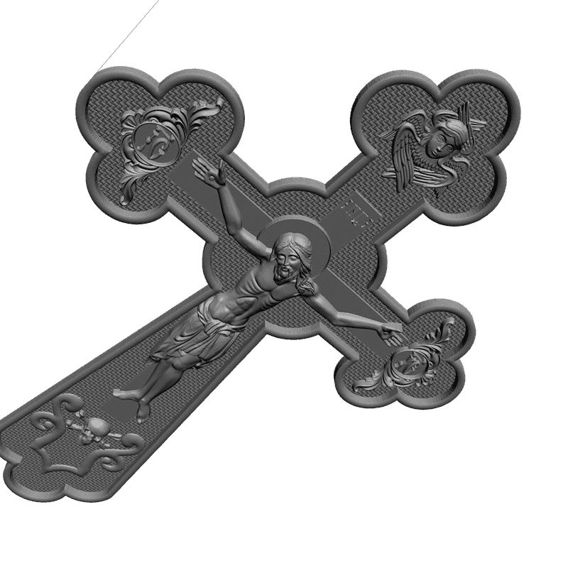картинка Крестик RY4-025 3D-STL.COM