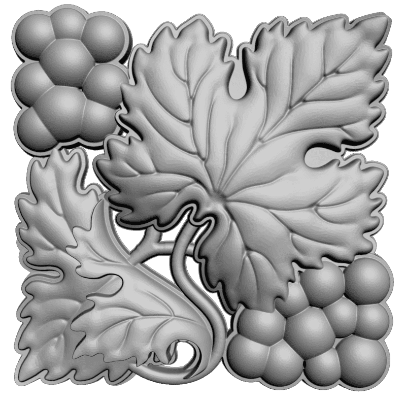 картинка Розетка Вмноград D16-281 3D-STL.COM