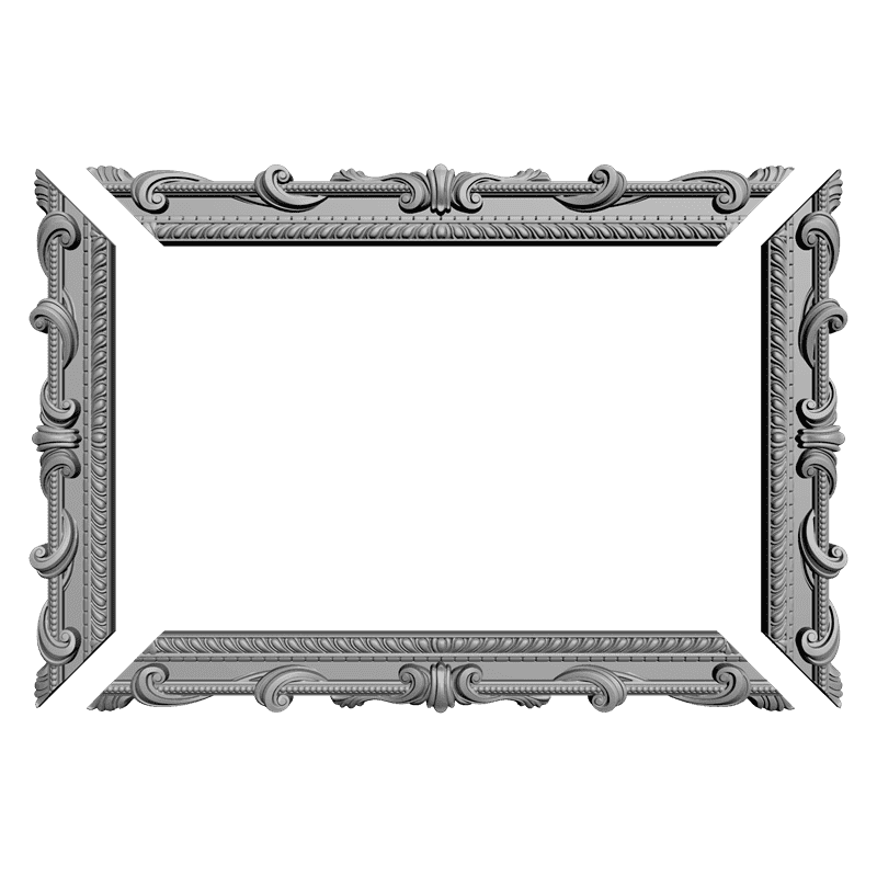 картинка Рамка резная D14-154 3D-STL.COM