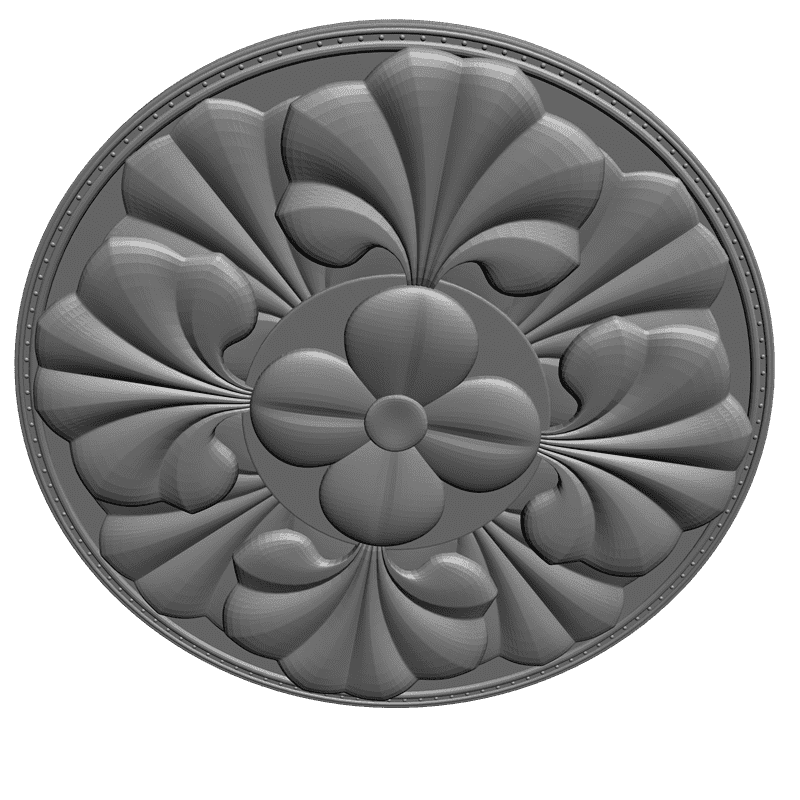 картинка Розетка резная D16-074 3D-STL.COM