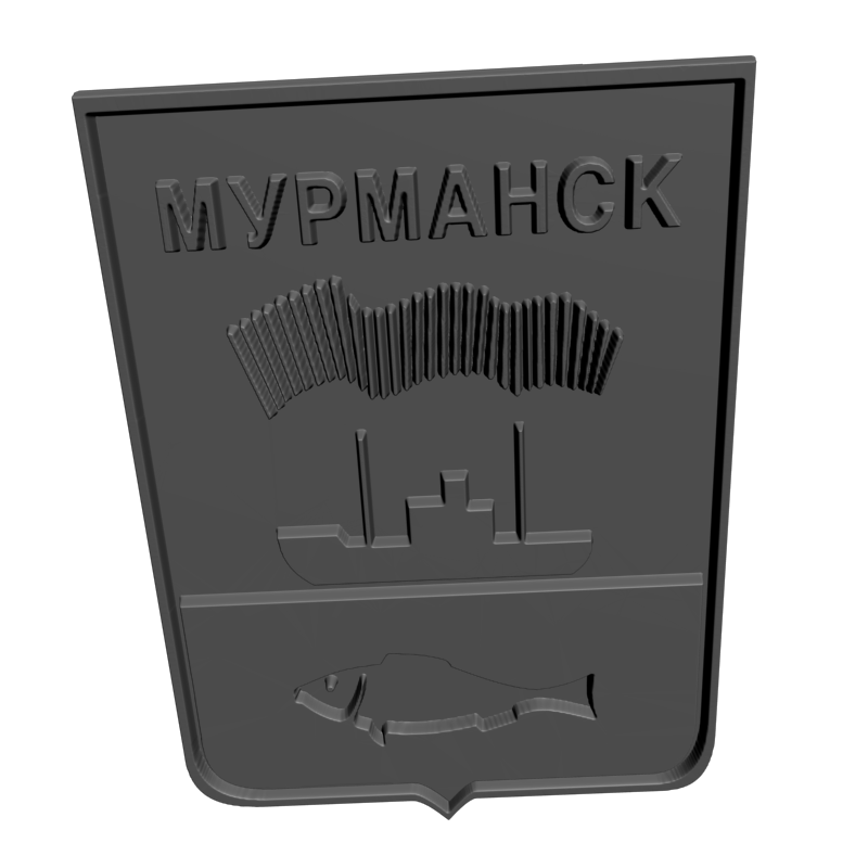 картинка Герб Мурманск RG1-087 3D-STL.COM