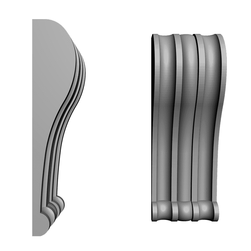 картинка Кронштейн резной D9-052 3D-STL.COM