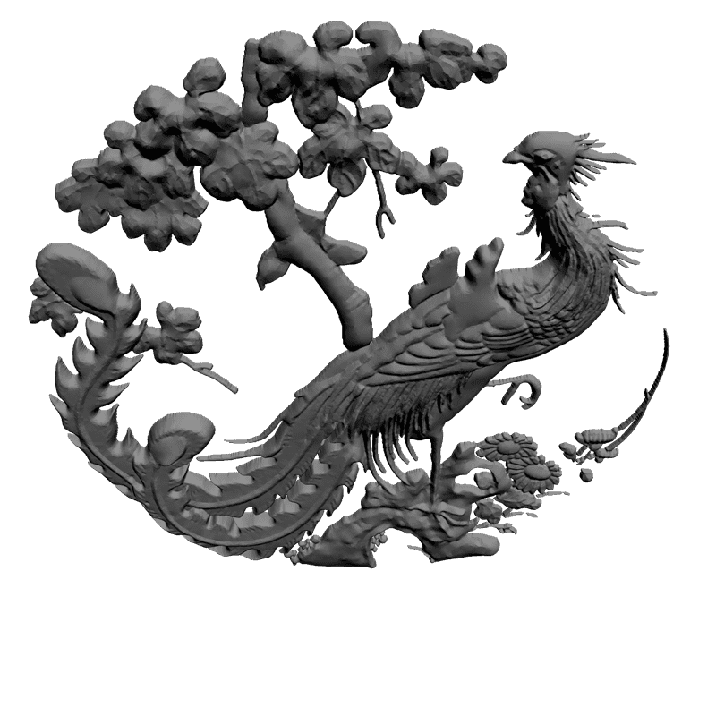 картинка Павлин F3-026 3D-STL.COM