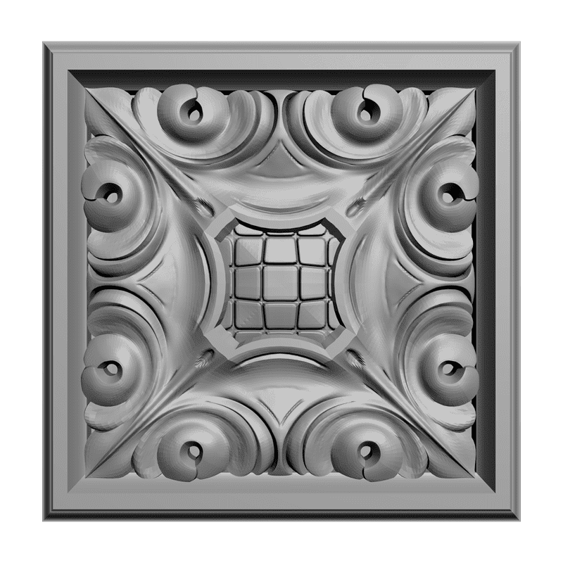картинка Розетка резная D16-180 3D-STL.COM