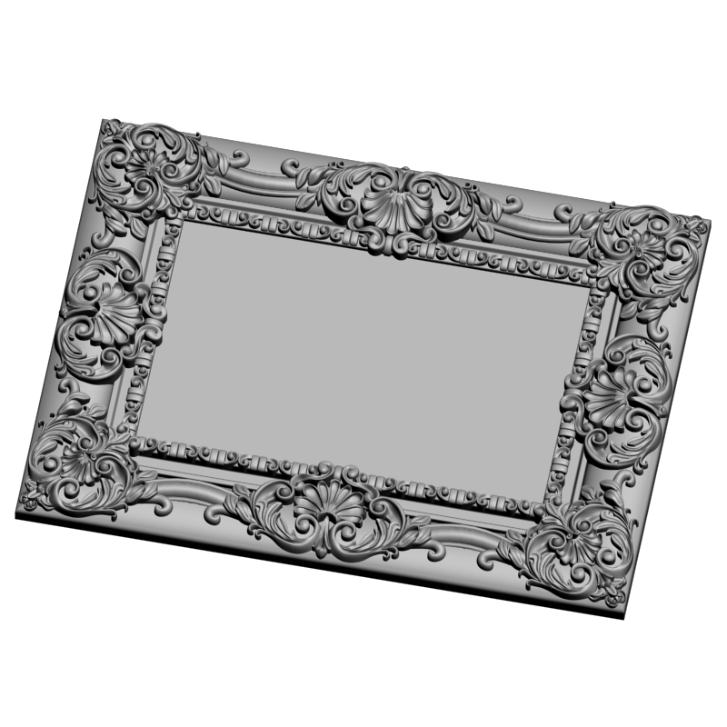 картинка Рамка резная D14-579 3D-STL.COM