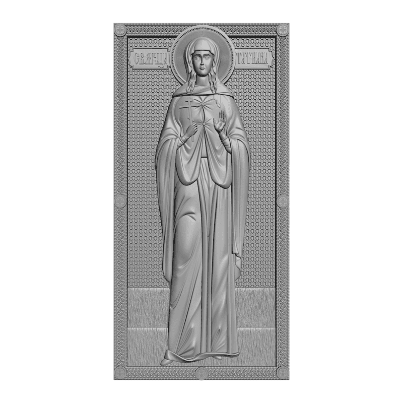 картинка Св. мученица Татьяна V3-124 3D-STL.COM