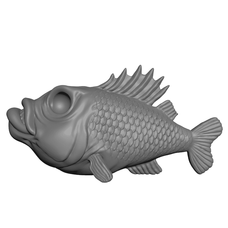 картинка Злая рыбка PI1-214 3D-STL.COM